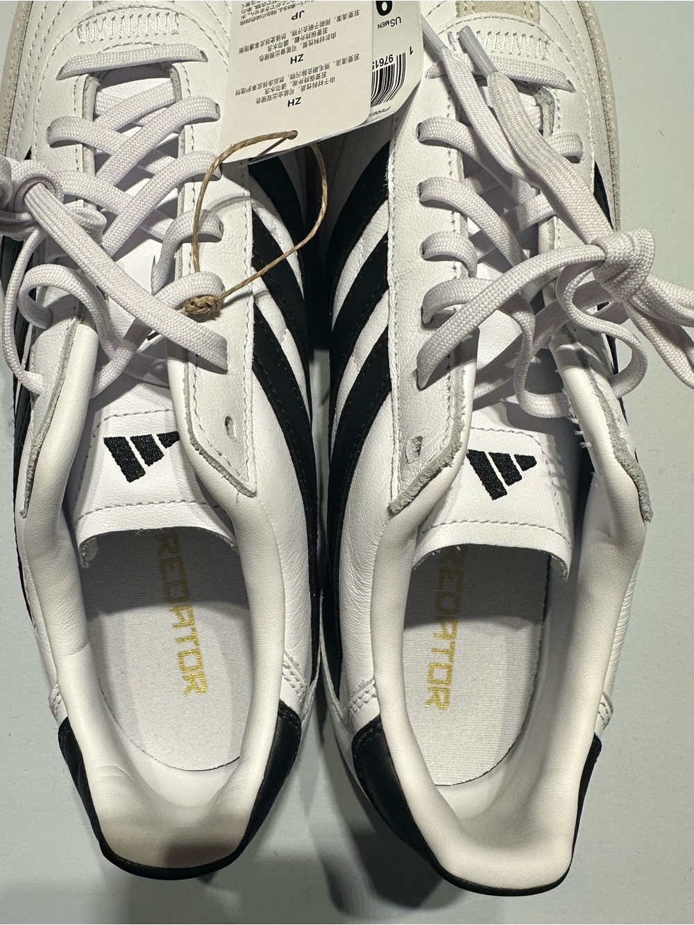 Adidas Predator Freestyle White Black Gum Sole Men’s Size 9 ID3832 NEW NO BOX - Picture 6 of 8